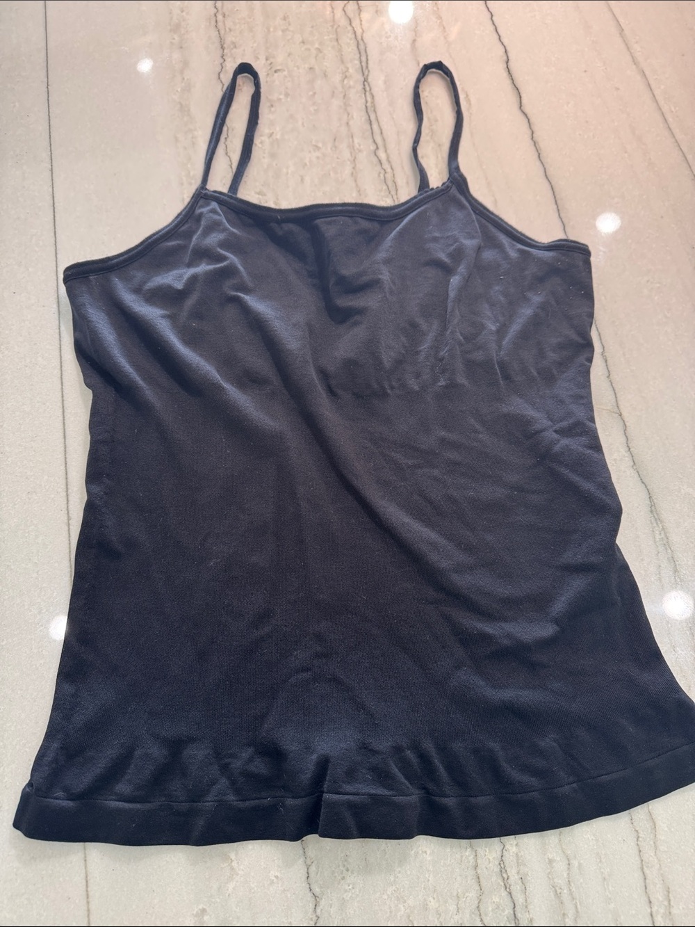 Women's Black Spaghetti Strap Tank Top
